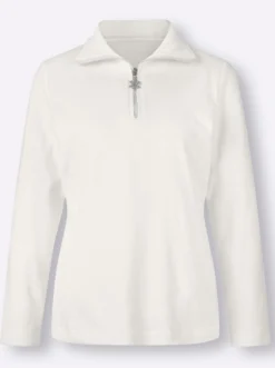 Langarmshirt mit Schneeflocken-Anhänger