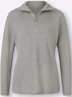 Langarmshirt mit Schneeflocken-Anhänger