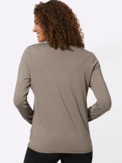 Langarmshirt mit Schriftzug