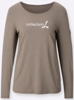 Langarmshirt mit Schriftzug