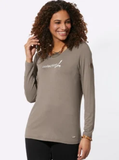 Langarmshirt mit Schriftzug
