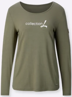Langarmshirt mit Schriftzug