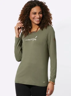 Langarmshirt mit Schriftzug
