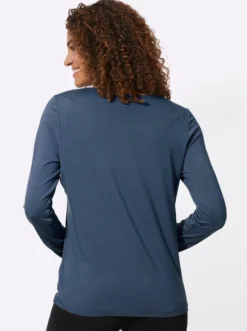 Langarmshirt mit Schriftzug