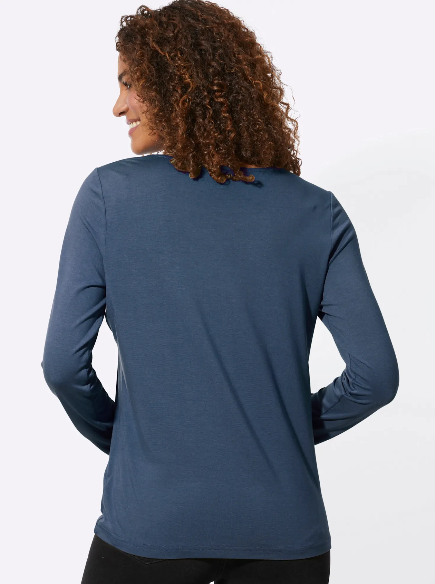 Langarmshirt mit Schriftzug
