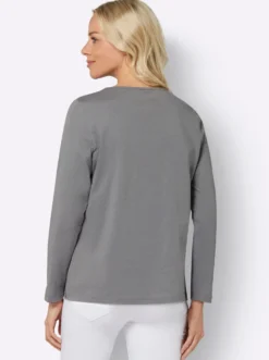 Langarmshirt mit Seitenschlitzen