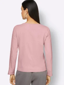 Langarmshirt mit U-Boot-Ausschnitt