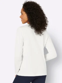 Langarmshirt mit V-Ausschnitt
