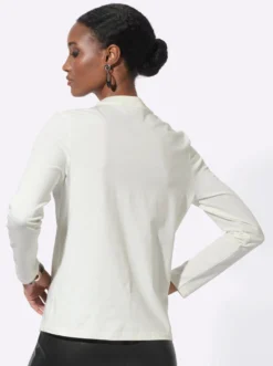 Langarmshirt mit Zierknöpfen
