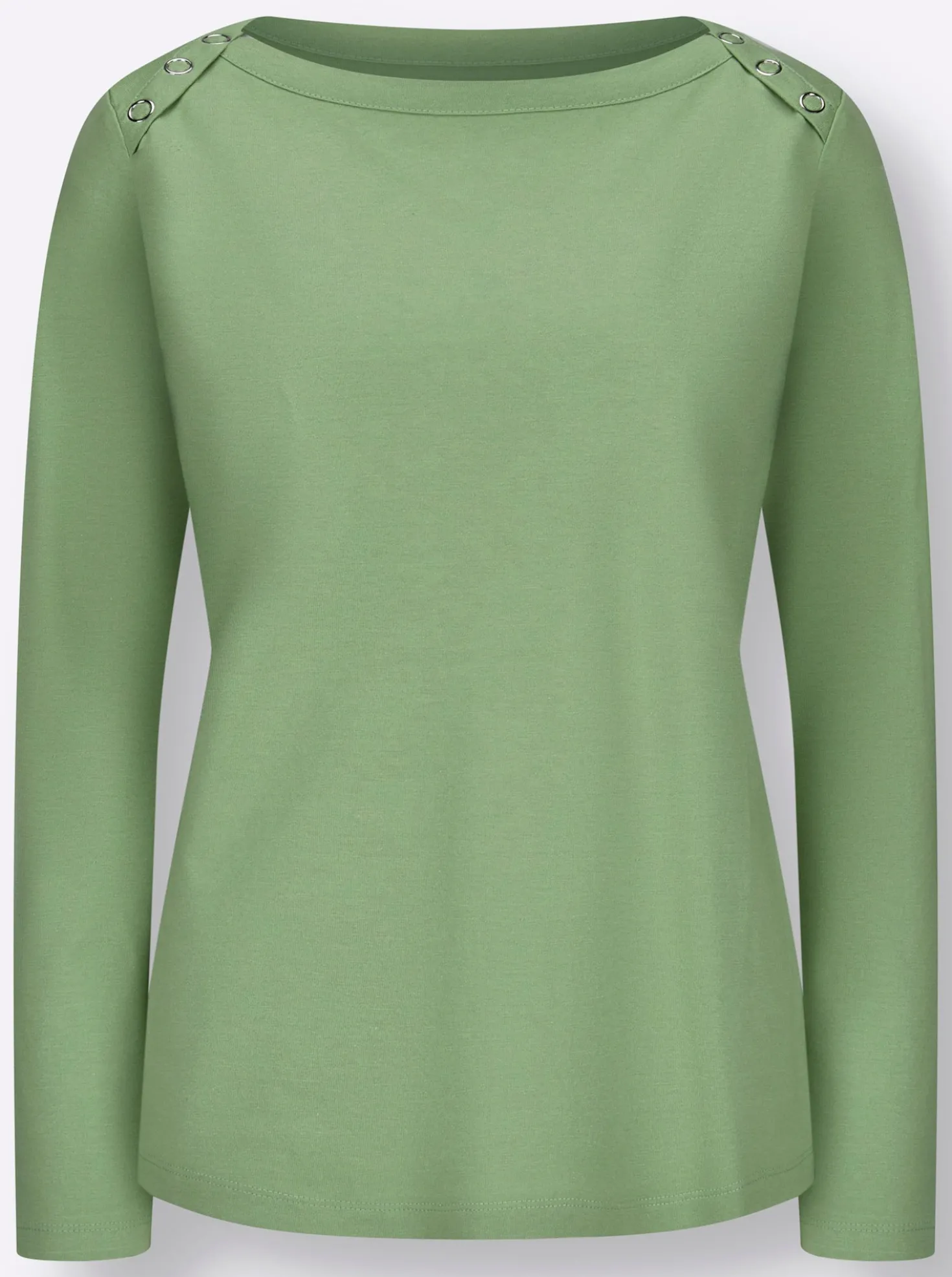 Langarmshirt mit Zierknöpfen