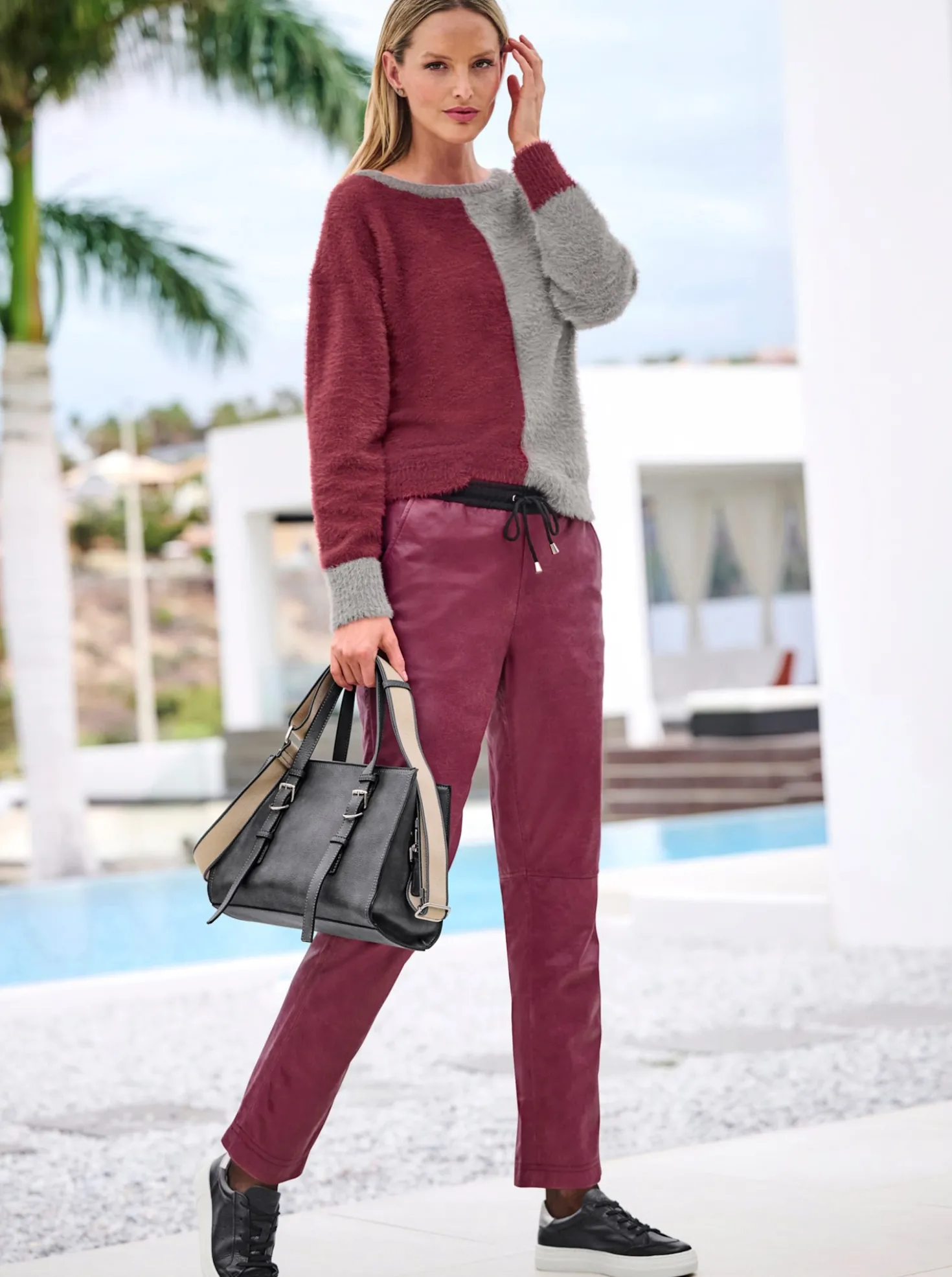 Lederhose in Jogpant-Form