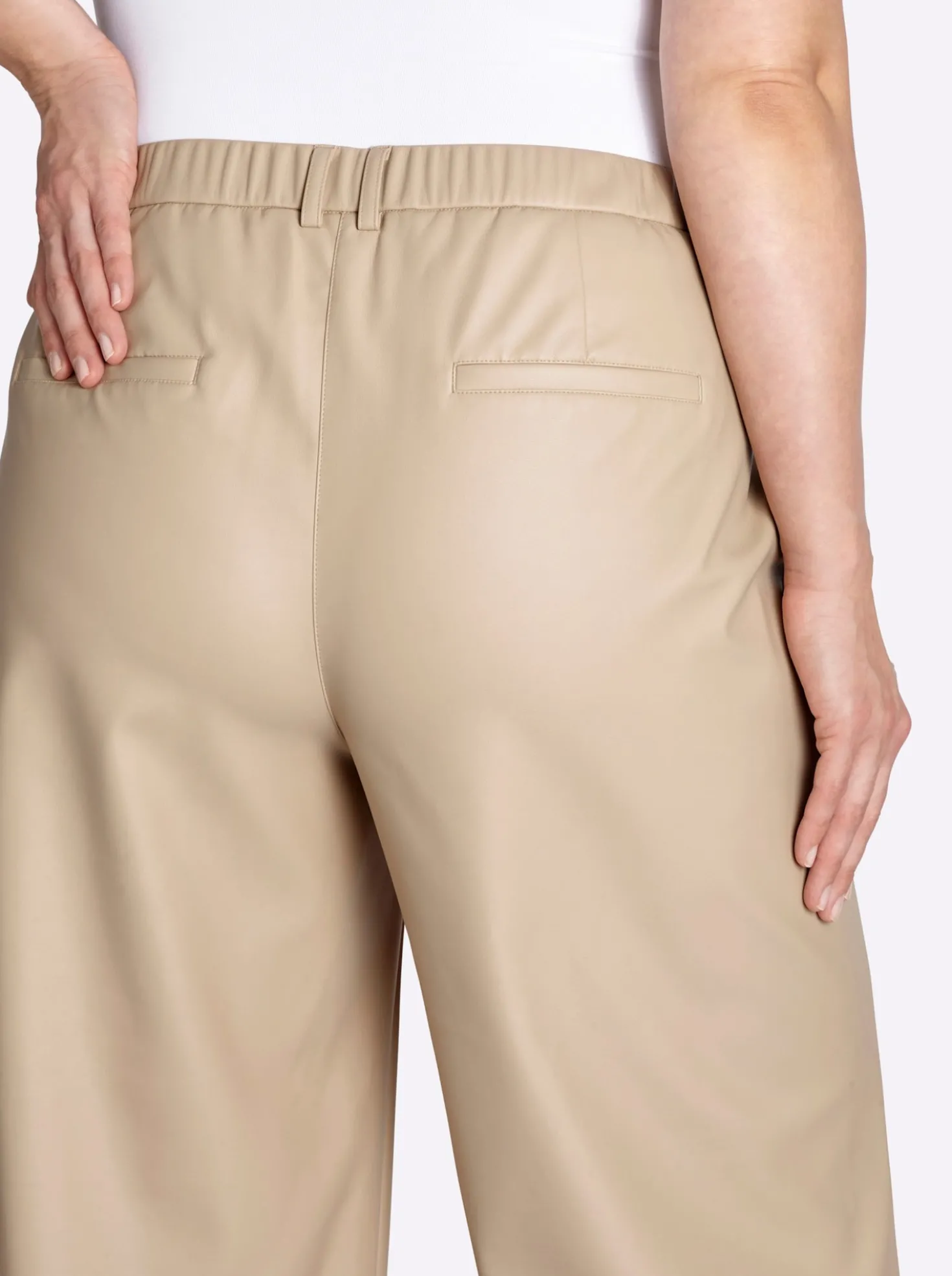 Lederimitathose in 7/8-Länge