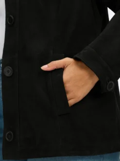 Lederjacke aus Ziegenvelours