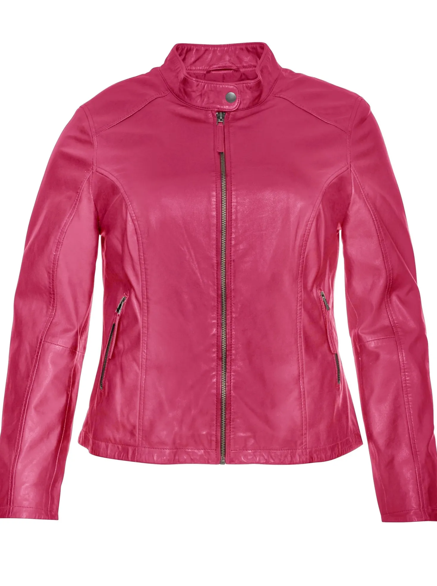 Lederjacke im Biker-Stil