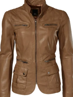 Lederjacke im Used-Look