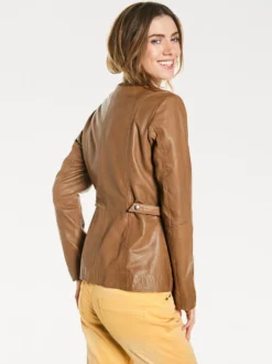 Lederjacke im Used-Look