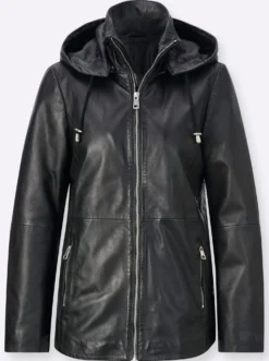 Lederjacke mit hochwertigem Viskose-Futter