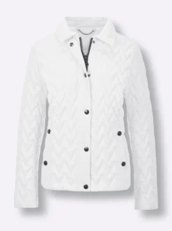Leichtdaunenjacke mit schmückenden Accessoires