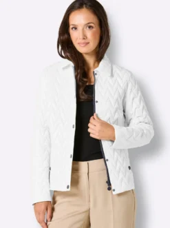 Leichtdaunenjacke mit schmückenden Accessoires