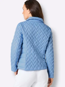 Leichtdaunenjacke mit schmückenden Accessoires