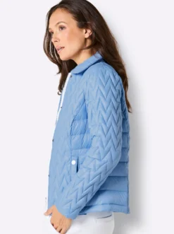 Leichtdaunenjacke mit schmückenden Accessoires