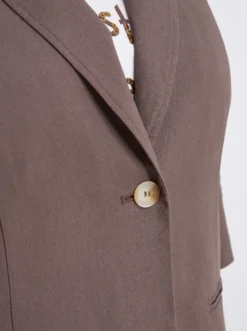 Leinenblazer mit 3/4-Arm