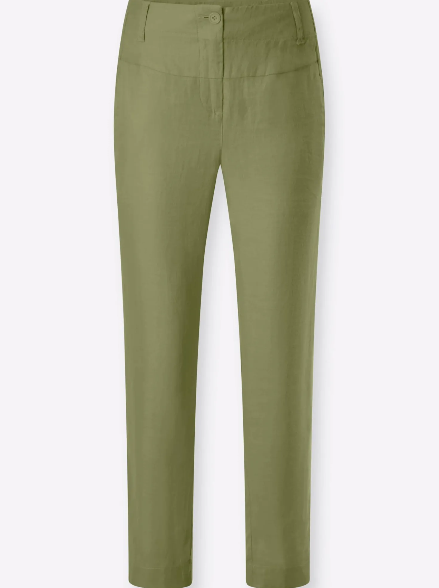 Leinenhose mit Längsnähten