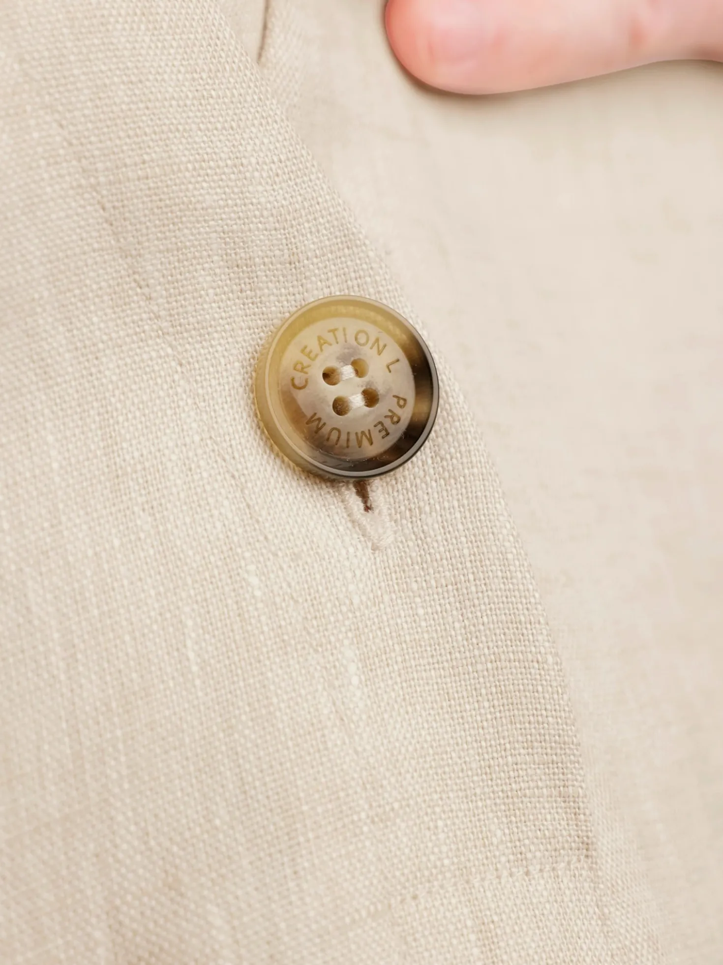 Leinenhose mit weitem Bein