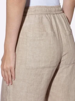 Leinenhose mit weitem Bein