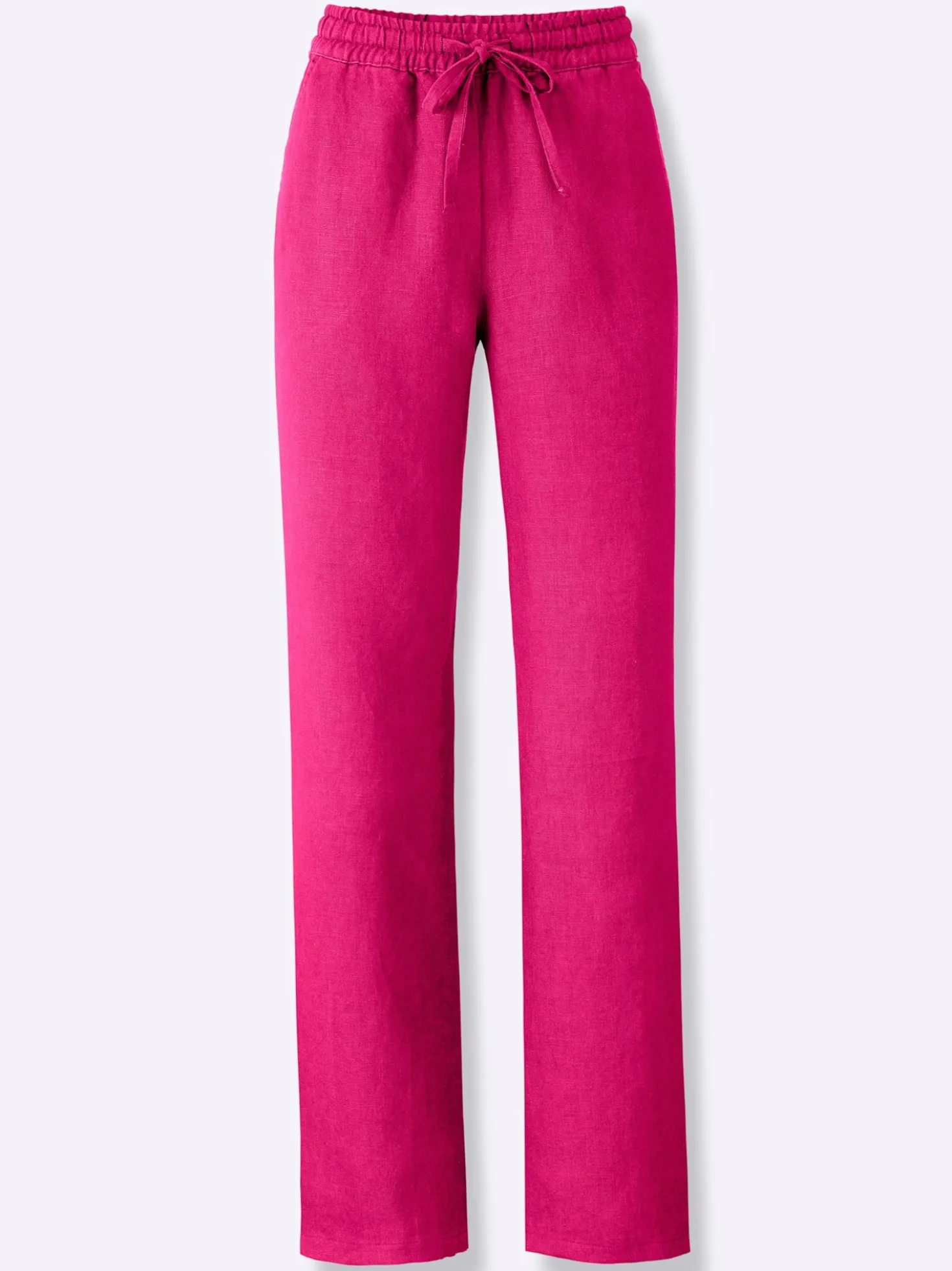 Leinenhose mit weitem Bein