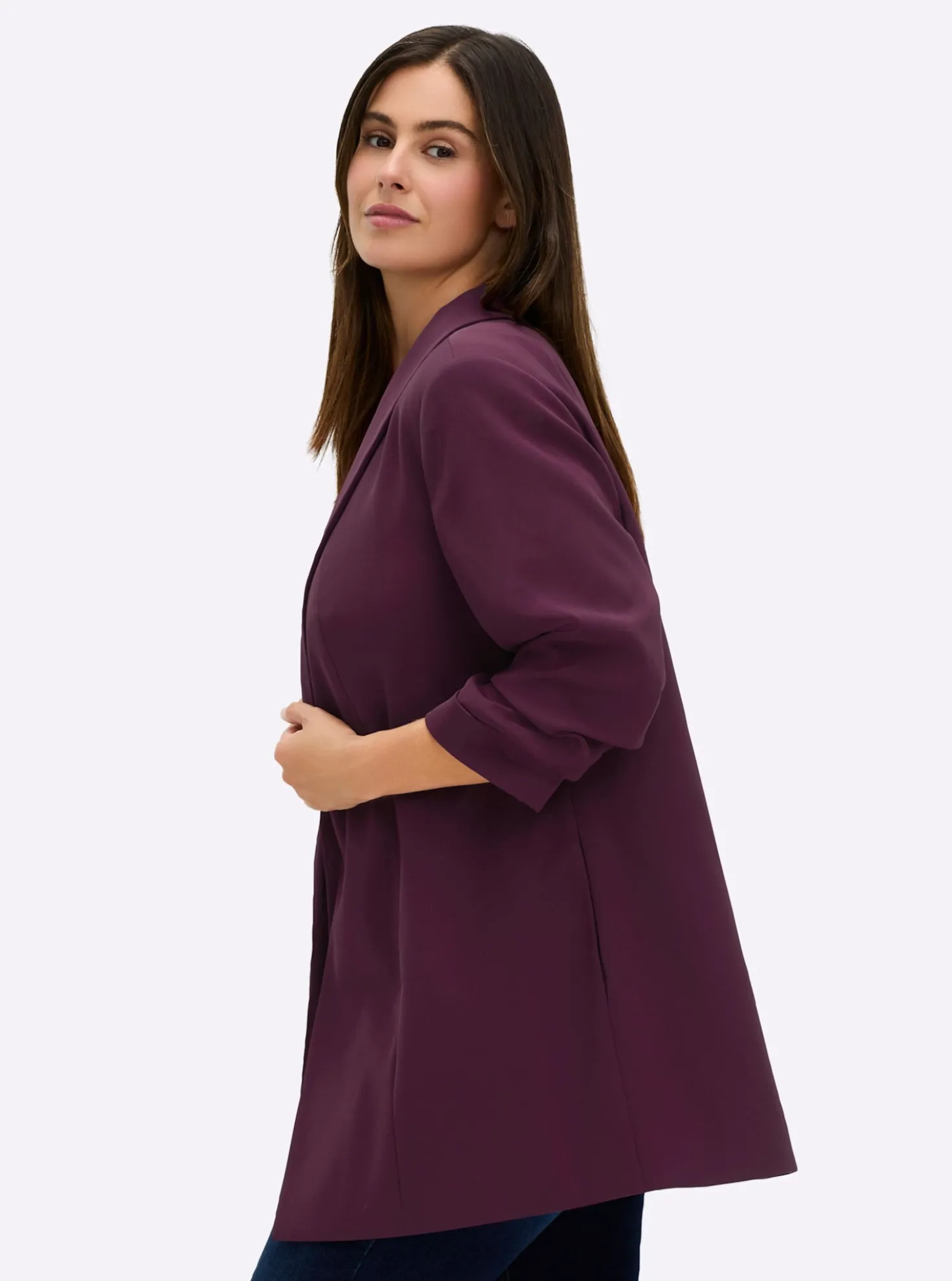 Longblazer mit Schalkragen