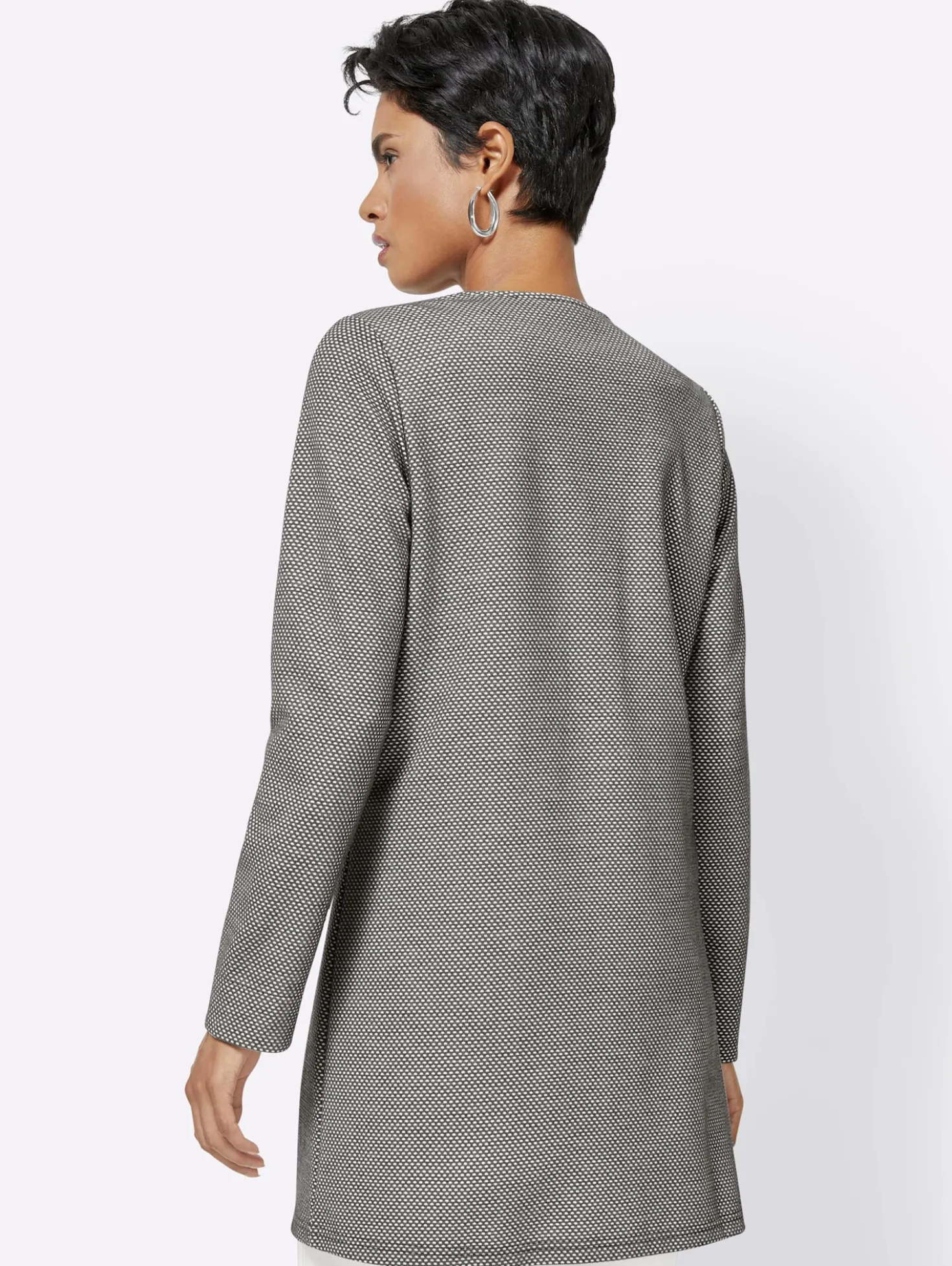 Longblazer mit Waben-Struktur