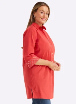 Longbluse in leichter A-Linie