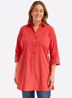 Longbluse in leichter A-Linie