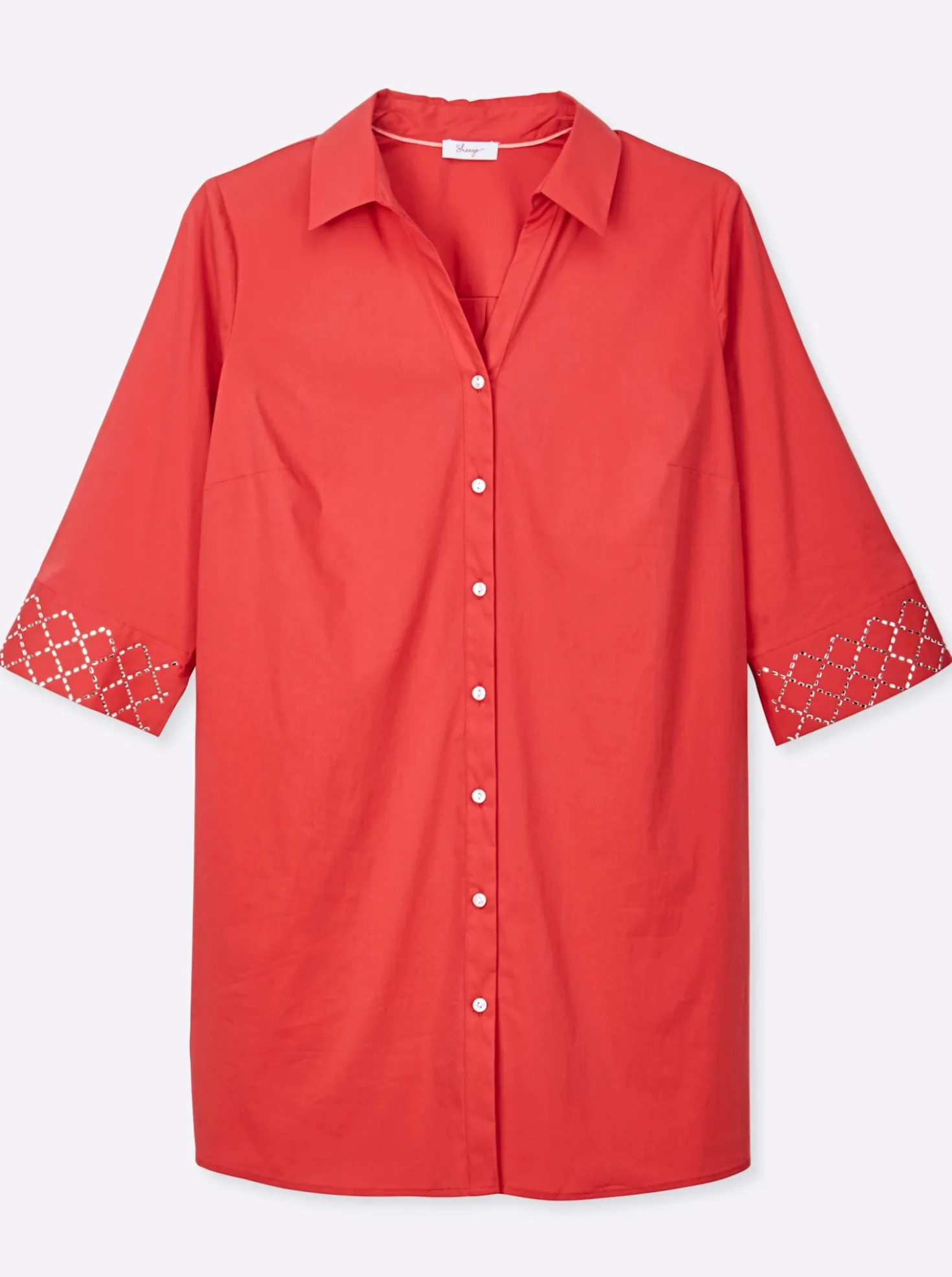 Longbluse in leichter A-Linie