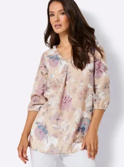 Longbluse in weicher Lyocell-Qualität