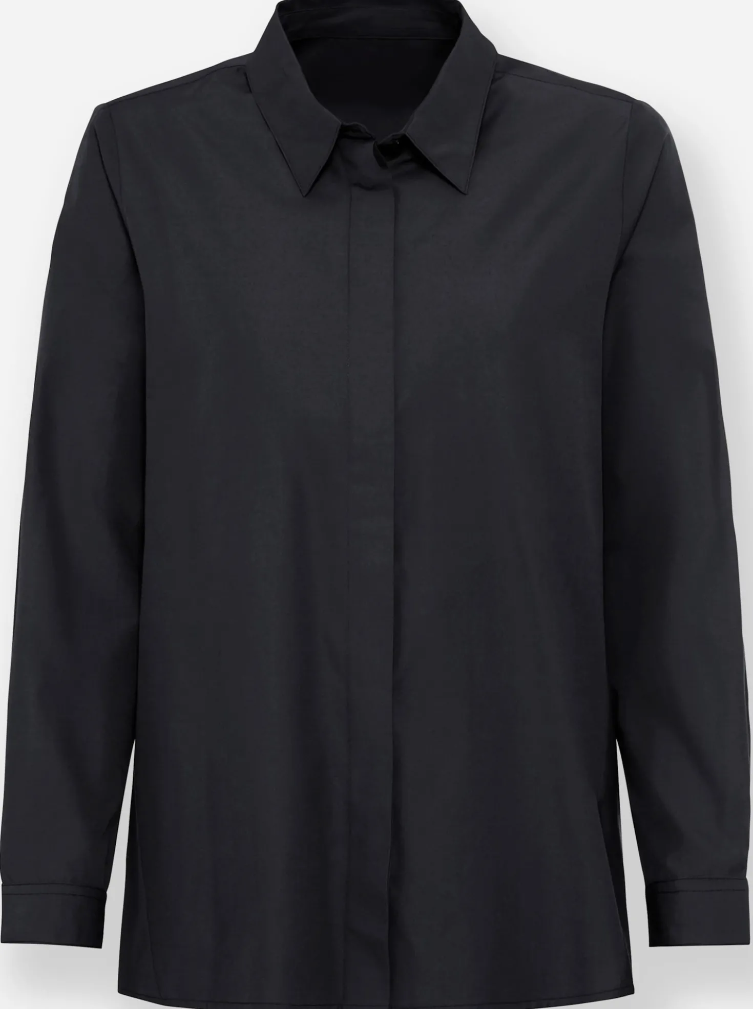Longbluse in weiter A-Linie
