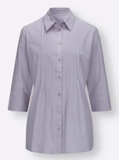 Longbluse mit Biesenverzierung