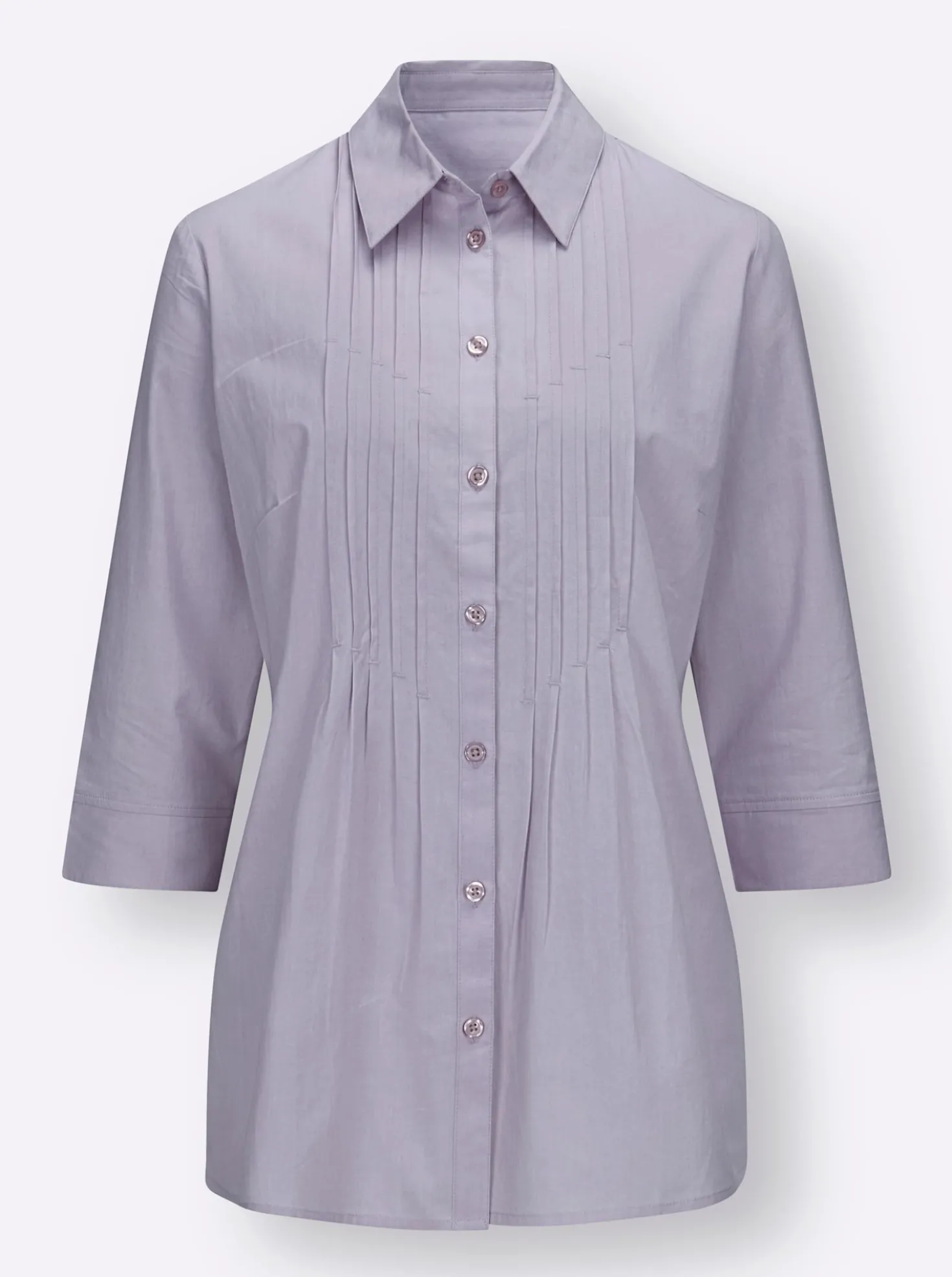 Longbluse mit Biesenverzierung