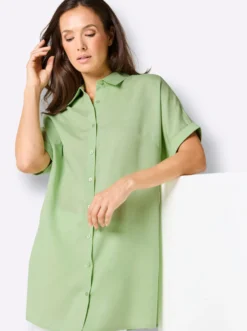 Longbluse mit Druck-Dessin