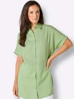 Longbluse mit Druck-Dessin