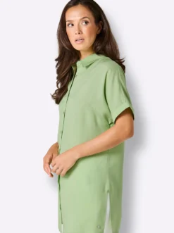Longbluse mit Druck-Dessin