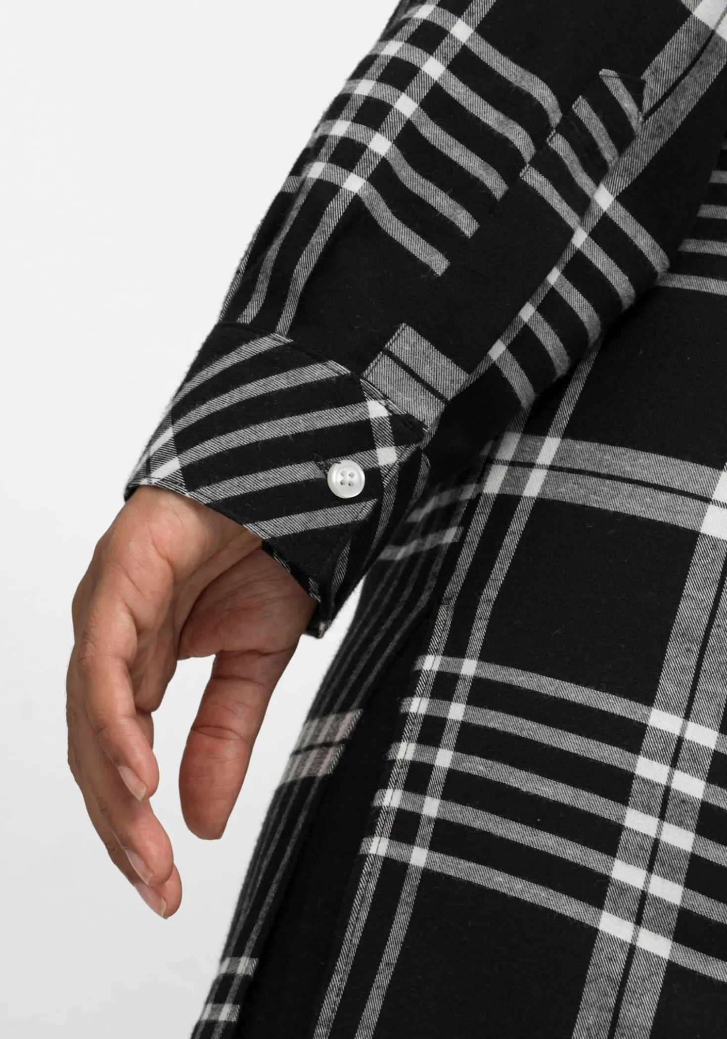 Longbluse mit Karomuster