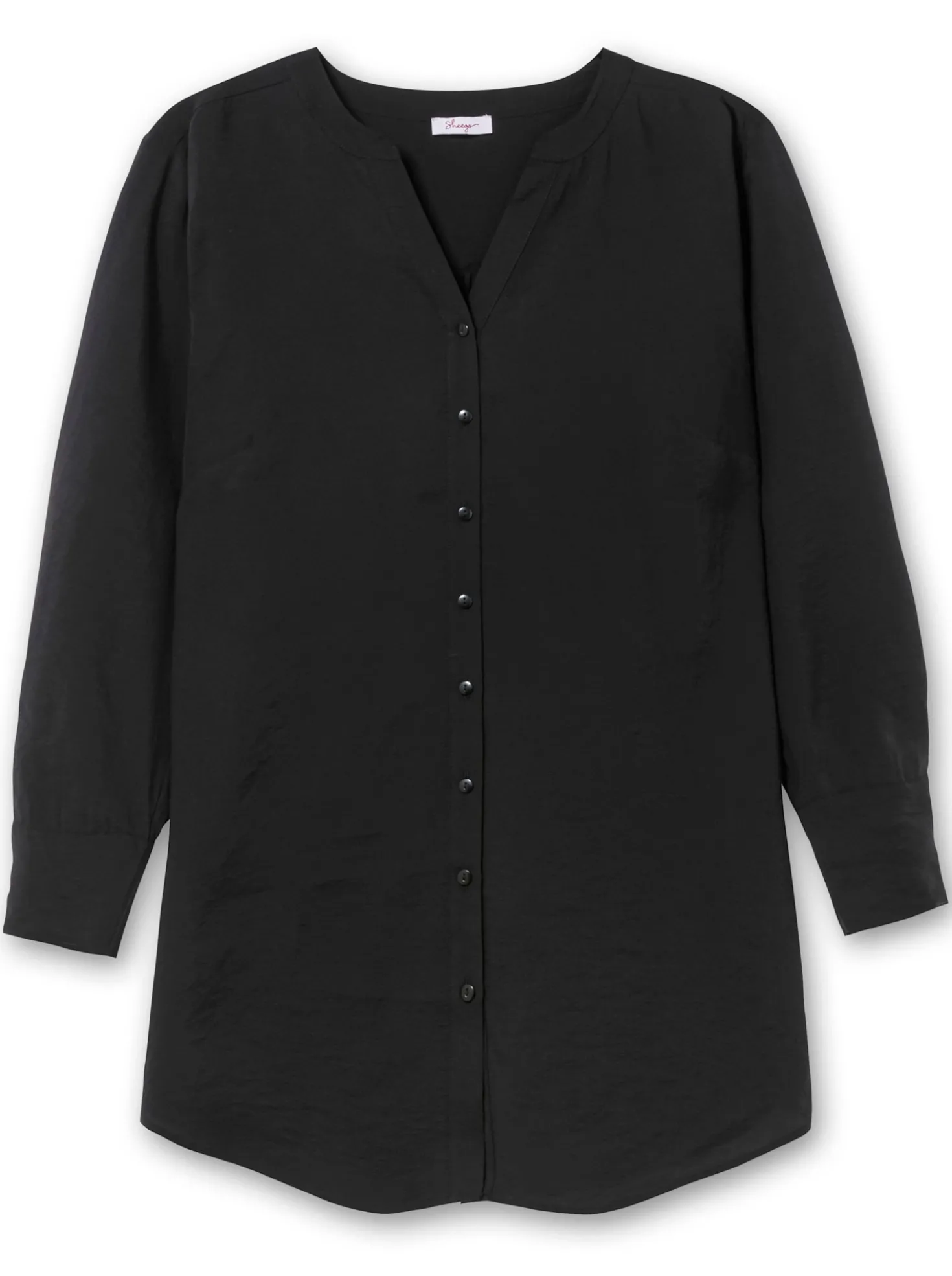 Longbluse mit Raffungen
