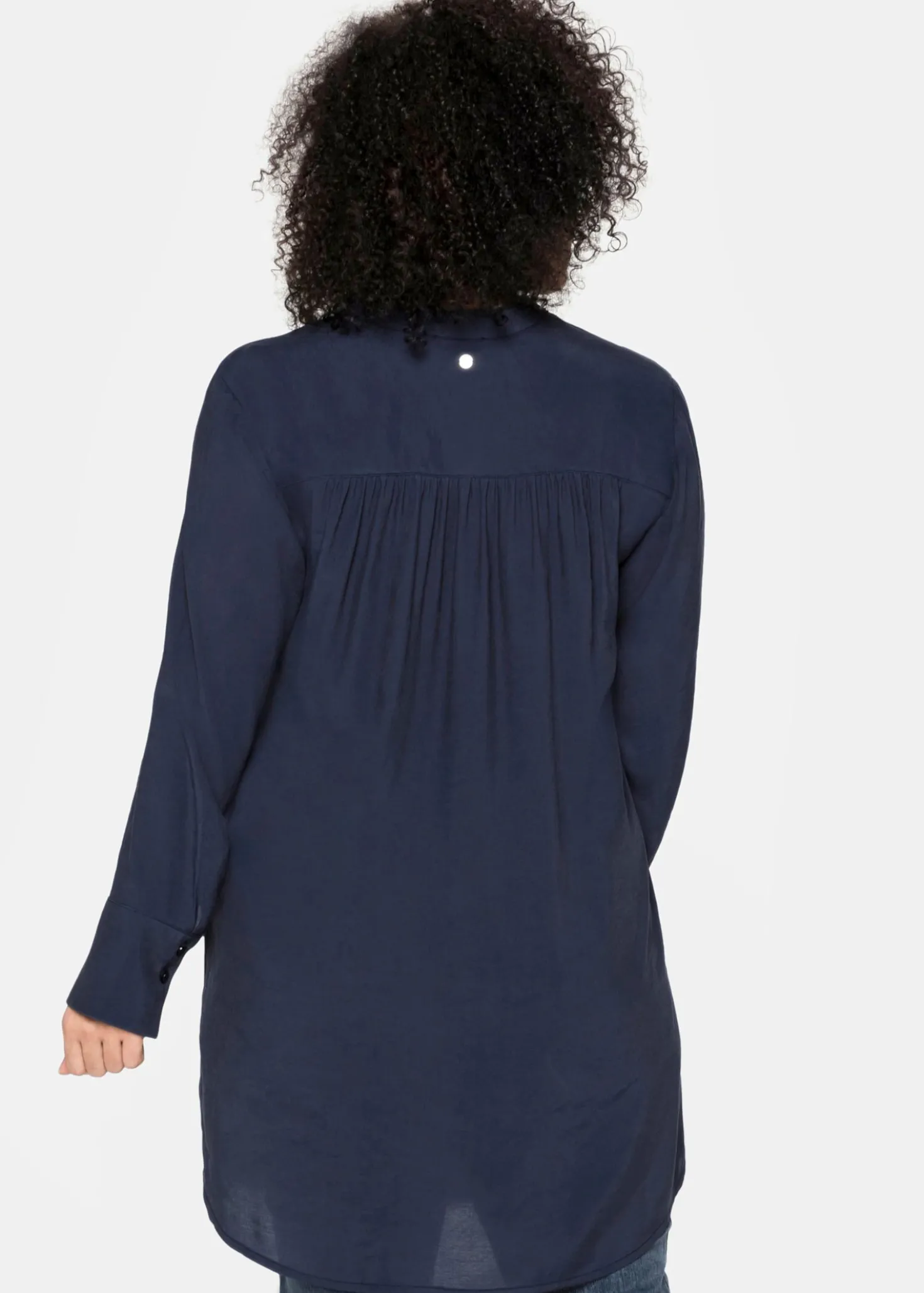 Longbluse mit Raffungen