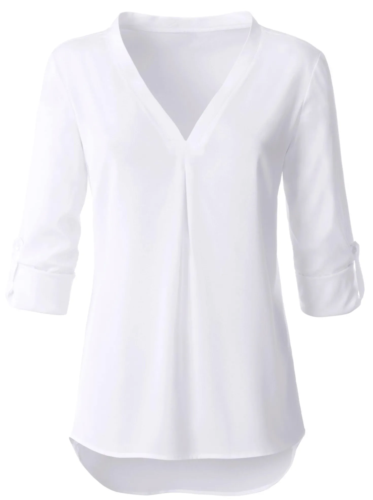 Longbluse mit verlängertem Rückenteil