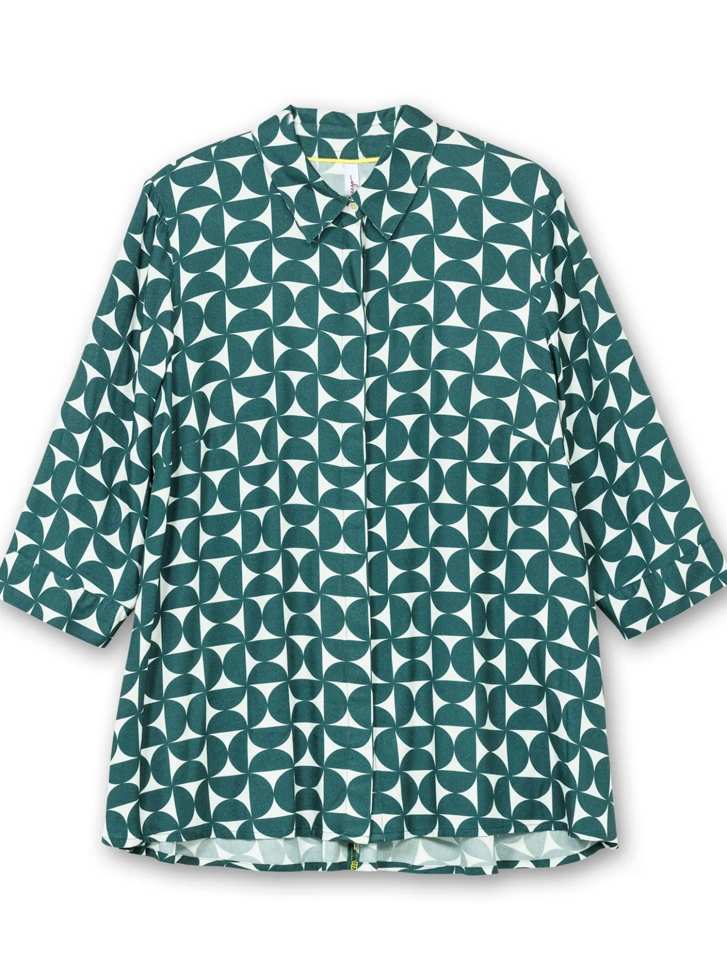 Longbluse mit verlängertem Rückteil