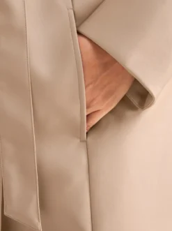 Longjacke aus Lederimitat