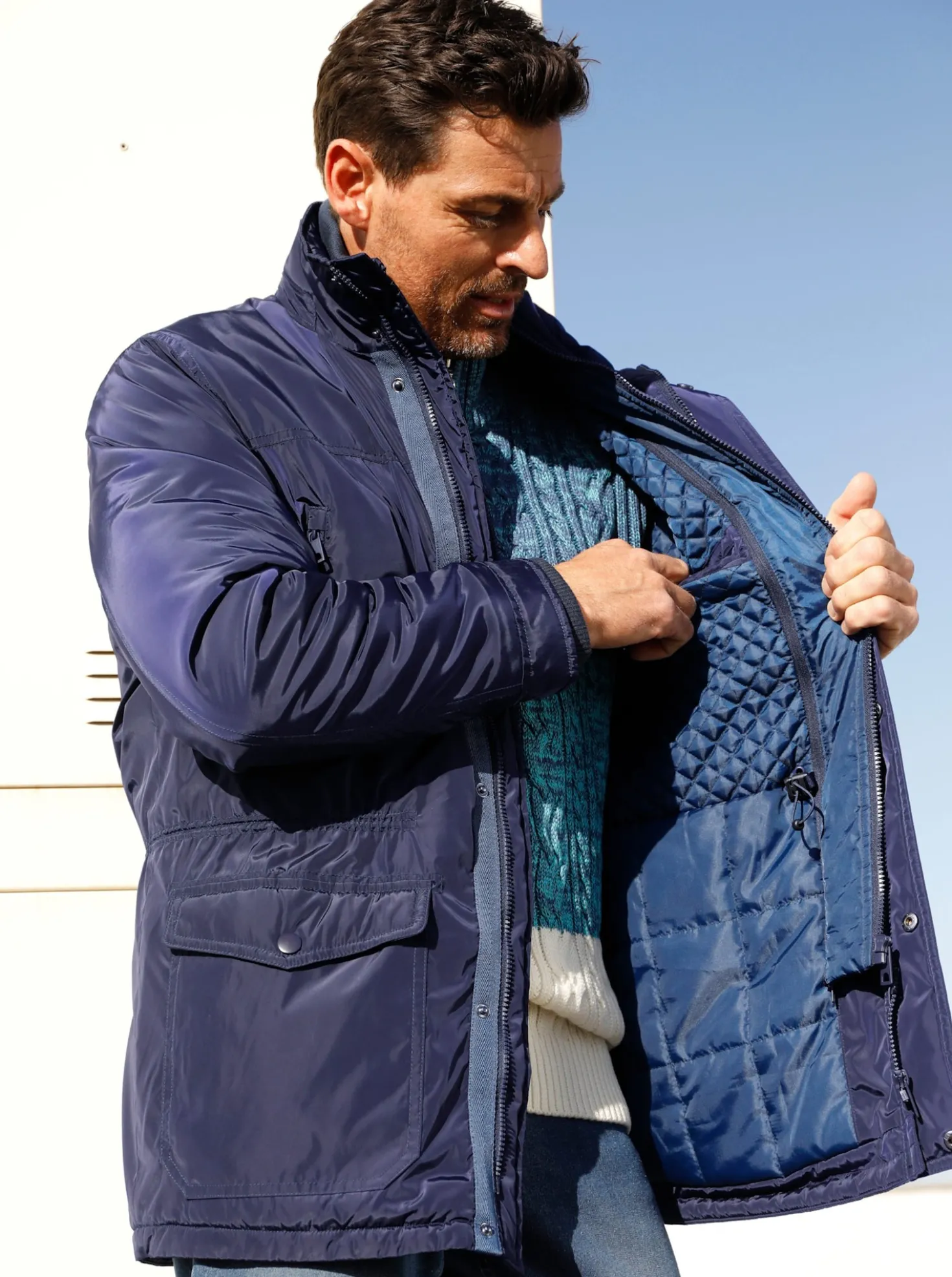Longjacke mit herausnehmbarem Einsatz