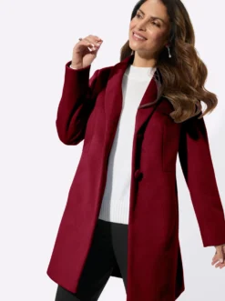 Longjacke mit Schalkragen